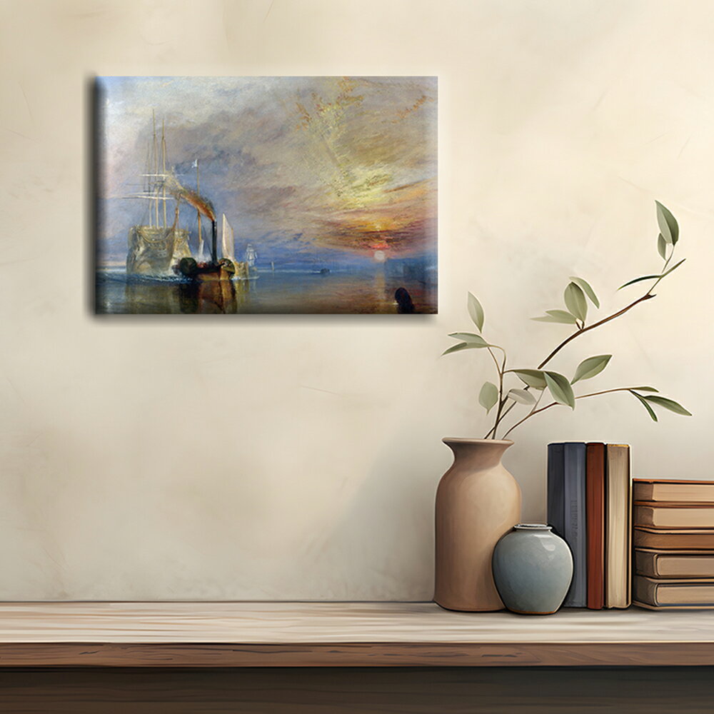 【戦艦テメレール号】 世界の名画 日本国内で印刷製造 高画質 高級感 すぐに飾れます