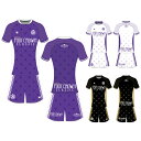 フットクラウン プラシャツ 上下セット クラシックフィレンツェデザイン サッカー フットサル ウェア 半袖 長袖 ジュニア メンズ 大きいサイズ