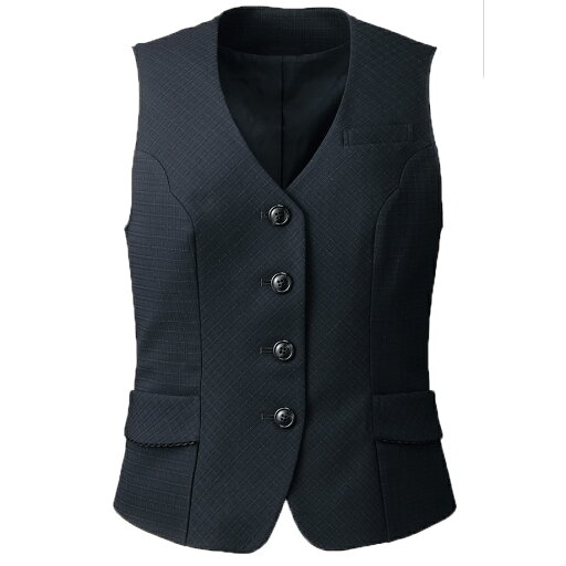 FOLK nuovo ベスト 事務服 ヌーヴォ フォーク FV35920 オフィス チェック柄 FOLK nuovo ベスト 事務服 ヌーヴォ フォーク FV35920 オフィス チェック柄