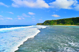 風景写真パネル 沖永良部島 沖泊海浜公園 01 ウォールデコ アートパネル インテリア 模様替え 雰囲気作り リビング オフィス プレゼント ギフト 贈答品 返礼 お祝い 結婚 新築 引っ越し 誕生日 記念日 okrb-22-m25