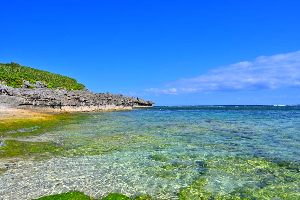 風景写真パネル 沖永良部島 笠石海浜公園 10 アートパネル ディスプレイ ウォールデコ おしゃれ モダン インテリア 壁飾り 壁掛け 額要らず 模様替え 雰囲気作り 玄関 リビング オフィス ロビー okrb-37-m30