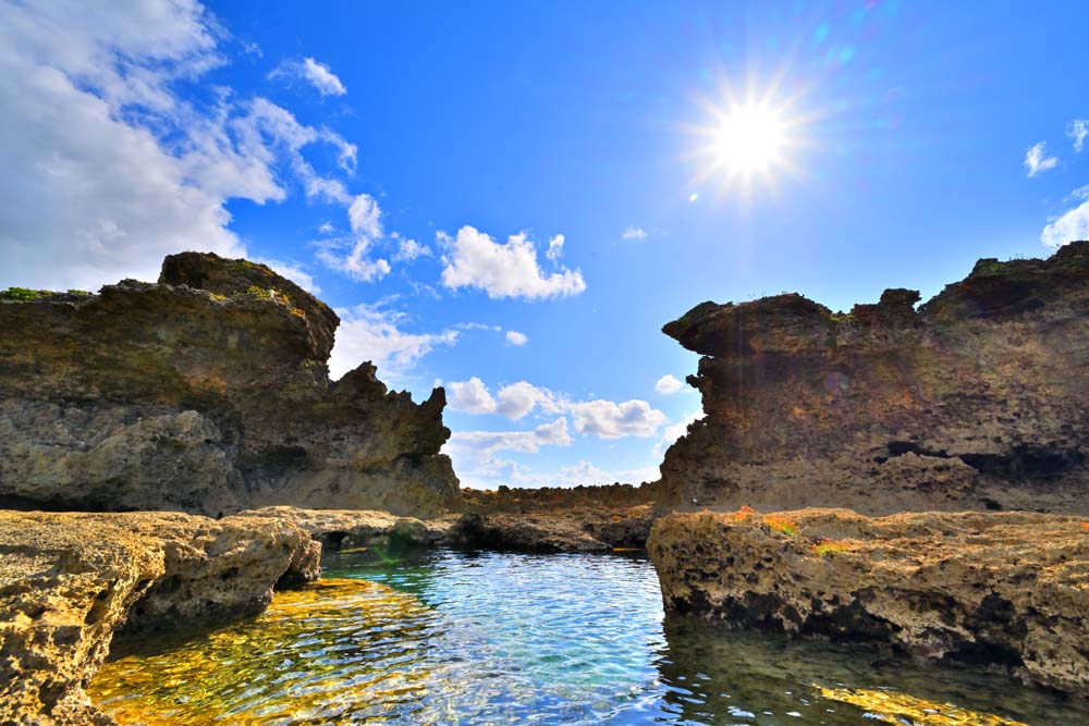 風景写真ポスター 徳之島 みやどばる塩田跡 26 アートポスター グラフィック インテリア ウォールデコ Tkns-18-A