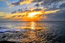 風景写真ポスター 喜界島 荒木崎 夕日 03 アートポスター グラフィック インテリア ウォールデコ Kkjm-23-A
