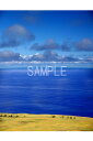 世界遺産 イースター島 草原と青い海 4切W 風景写真 4W-169