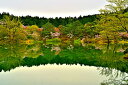 風景写真パネル 福島 ハートレイク 半田沼 インテリア パネル 写真 景色 自然 春 桜 壁掛け 壁飾り 模様替え 雰囲気作り リビング ダイニング オフィス 玄関 FUK-HND-01-B2