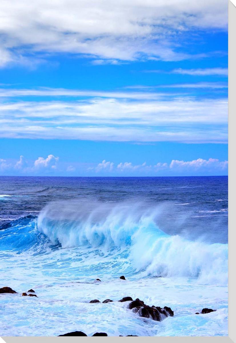 世界遺産イースター島の海　風景写真パネルクロス地　CLO-26-P10