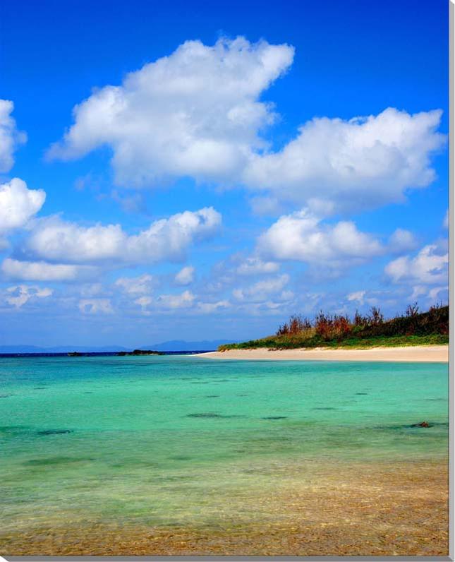 風景写真パネル 沖縄 波照間島の海 クロスフォトパネル プレゼント ギフト 贈答品 返礼 お祝い 結婚 新築 引っ越し 誕生日 記念日 年祝い GIFT-28-...