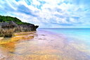 風景写真パネル 沖縄 波照間島 毛崎海岸 干潮 長露光01 珊瑚礁の島 海 風 自然 プレゼント ギフト 贈答品 返礼 お祝い 結婚 新築 引っ越し 誕生日 記念日 年祝い ht-052-m25