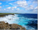 風景写真パネル 沖縄 波照間島 高那崎の海 アートパネル グラフィックアート ウォールデコ 最南端 南十字星 はてるまブルー 大自然 断崖 海 波 癒やし おし...