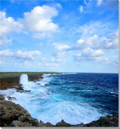 風景写真パネル 沖縄 波照間島 高那崎の海 アートパネル グラフィックアート ウォールデコ 大自然 解放感 癒やし おしゃれ 壁飾り 壁掛け 額要らず 模様替え 雰囲気作り 玄関 リビング オフィス HTR-009-S12