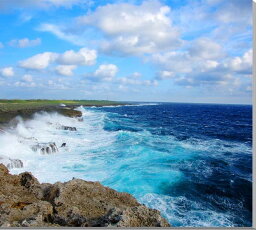 風景写真パネル 沖縄 波照間島 高那崎の海 グラフィックアート ウォールデコ 新築祝い 引っ越し祝い 結婚祝い 記念日 プレゼント ギフト 旅の思い出 風水 絵画 タペストリー HTR-010-S20