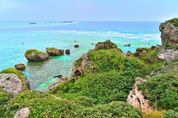 風景写真ポスター 沖縄 宮古島 東平安名崎 （ひがしへんなざき) 01 プレゼント ギフト 贈答品 返礼 お祝い 結婚 新築 引っ越し 誕生日 記念日 年祝い Myk-22-A