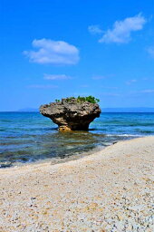 風景写真ポスター 沖縄 黒島の海 きのこ岩 05 ウォールアート 壁掛け 壁飾り インテリア 風水 プレゼント お祝い ギフト 贈答品 海の風景ポスター 新築祝い 引っ越し祝い Krsm-01-A