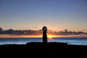 風景写真パネル 世界遺産 イースター島 アフ・コテリク 夕日とモアイ インテリア アートパネル パネル 写真 ウォールデコ ディスプレイ グラフィック 壁掛け 壁飾り 額要らず 模様替え 雰囲気作り 風水 旅の思い出 リビング オフィス 玄関 MOAI-150-P20