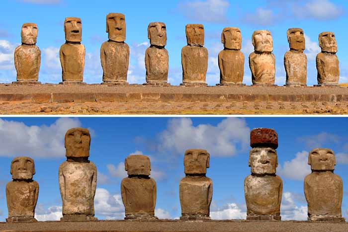 風景写真パネル 世界遺産 イースター島 アフ・トンガリキのモアイ アートパネル インテリア パネル 写真 ウォールデコ グラフィック プレゼント ギフト お祝い...