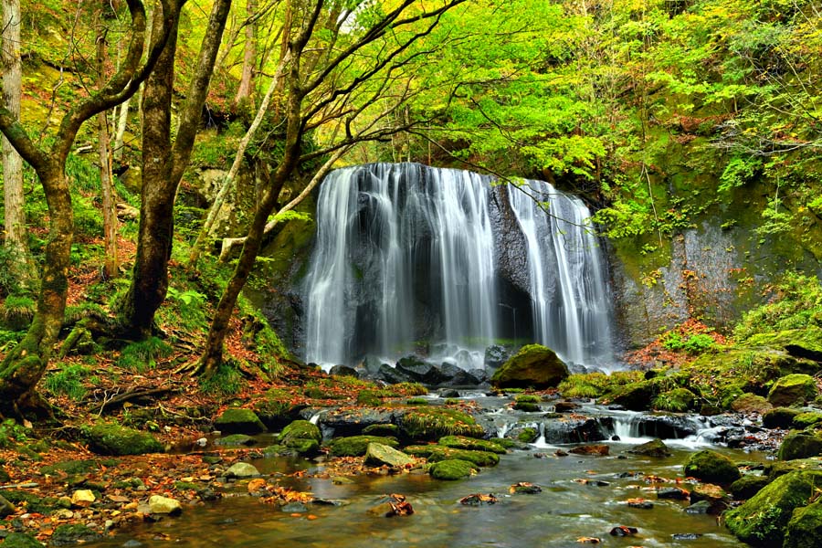 風景写真パネル 福島 猪苗代 達沢不動滝の秋 02 グラフィック ウォールアート インテリア パネル 写真 プレゼント ギフト 贈答品 返礼 お祝い 結婚 新築...