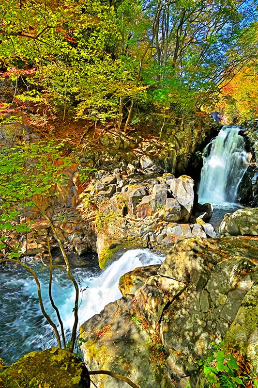 風景写真ポスター 福島 土湯 秋の思いの滝 04 インテリア アートポスター 写真 春 初夏 景色 ポスター プレゼント ギフト お祝い 結婚祝い 新築祝い 引...