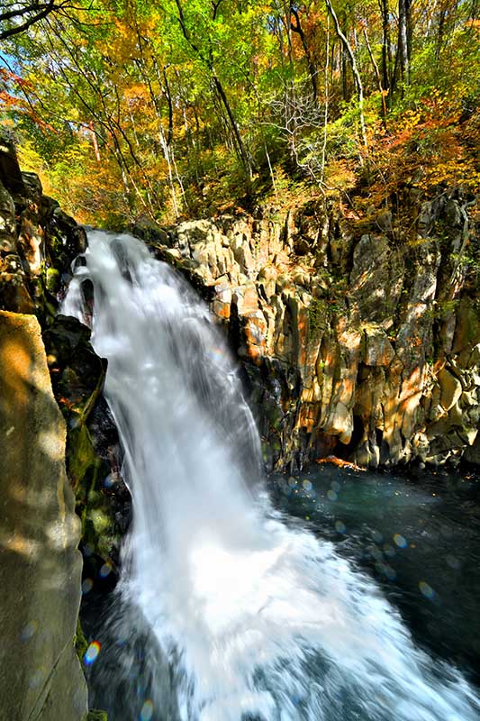 風景写真ポスター 福島 土湯 秋の思いの滝 07 インテリア アートポスター 写真 春 初夏 景色 ポスター プレゼント ギフト お祝い 結婚祝い 新築祝い 引...