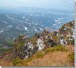 風景写真パネル 福島 伊達市 冬の霊山 アートパネル インテリア パネル 写真 プレゼント ギフト お祝い 結婚 新築 引っ越し 誕生日 母の日 父の日 記念日 旅の思い出 FUK-055-F10