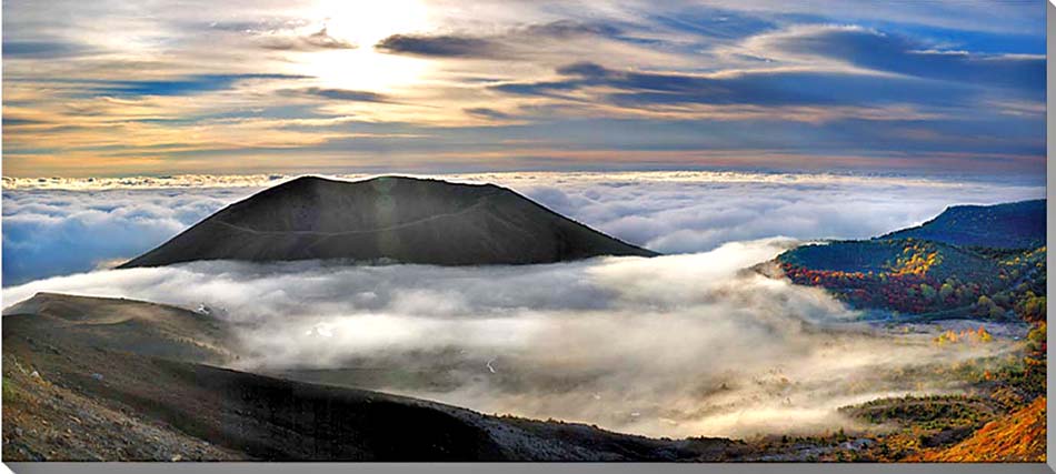 風景写真パネル 福島 吾妻山 雲海 側面画像あり アートパネル インテリア パネル 写真 プレゼント ギフト お祝い 結婚 新築 入学 卒業 記念日 母の日 父の日 記念日 BIG-37skm