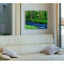 訳あり 50%OFF!福島裏磐梯 新緑の長瀬川 福島 裏磐梯 ◆サイズ91×72.7×厚さ2.4cm 風景写真パネル sale-077-f30インテリア ポスターとは違う,そのまま飾れる額がいらない,壁掛け,壁飾り。絵画 アート【RCP】