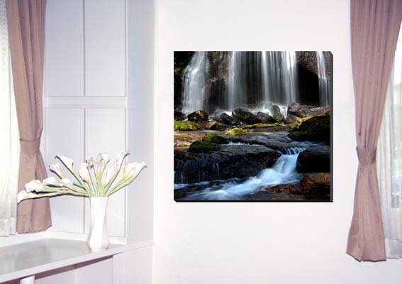 風景写真パネル 福島 猪苗代 達沢不動滝 男滝 インテリア アートパネル フォトパネル ウォールデコ アートフレーム パネル 写真 壁掛け 額要らず 壁飾り 雰...