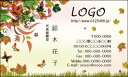 【送料無料】カラーデザイン名刺 ショップカード 印刷 作成【100枚】ロゴ入れ可 蝶 春 バタフライ season010