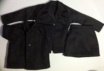 Artcreator_BMオリジナル 1/6フィギュア用衣装 OLビジネススーツ黒　 (黒シャツタイプ）