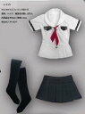 ドールズフィギュア cc115 1/6フィギュア用コスチューム 女子学生 夏服 セーラー 制服 白【DOLLSFIGURE CC115】