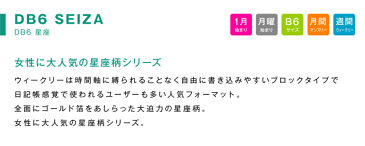 ＼在庫限り最終価格／【WEB限定】【2019年1月始まり手帳】 12月から使える B6/ブロック DB6-星座 [m] スケジュール帳 2019 おしゃれ 大人 かわいい デザイン 直営店舗 アーティミス