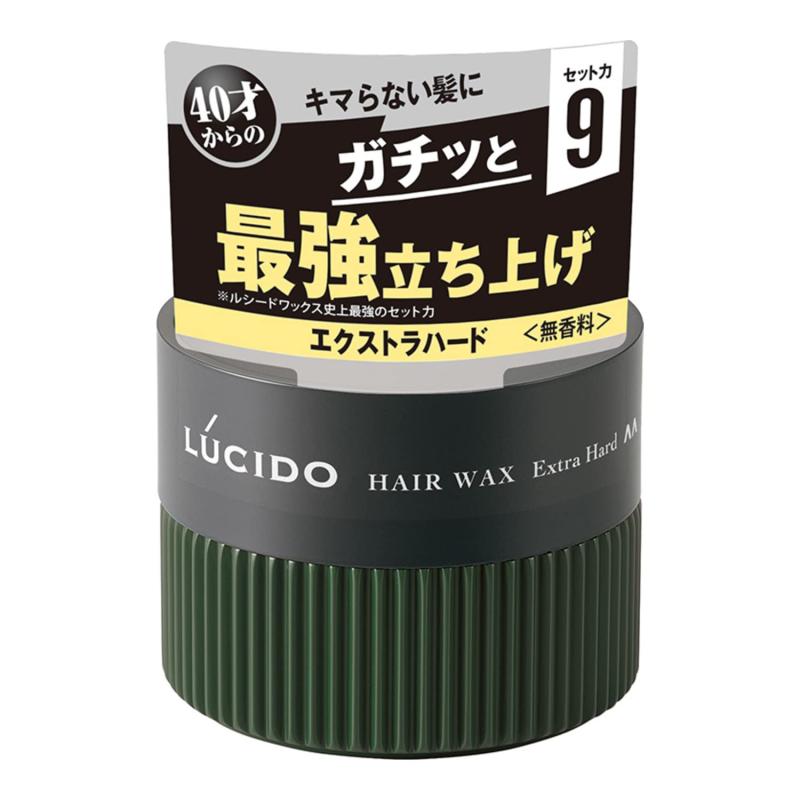 LUCIDO(ルシード) ヘアワックス エクストラハード メンズ スタイリング剤 無香料 80グラム (x 1)
