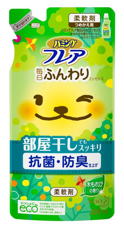 ハミングフレア 毎日ふんわりエッセンス 木もれびの香り つめかえ用 520ml