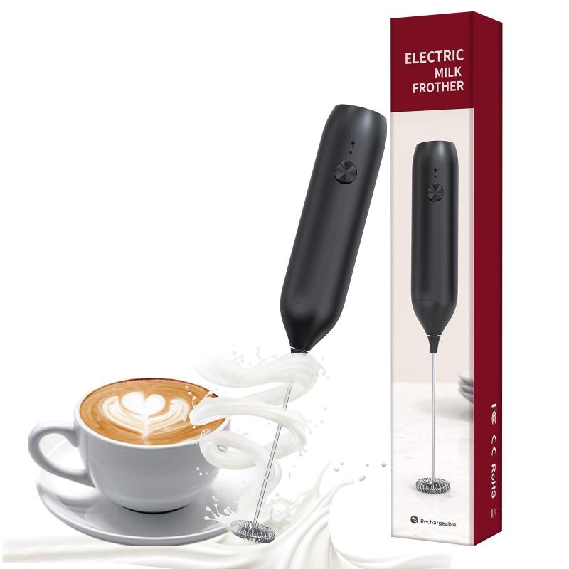 ミルク泡立て器充電式USB-C コーヒー泡立て器
