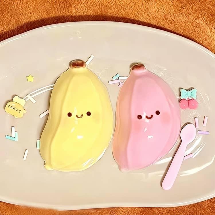 おもちゃ ペタペタ 3個セット 伸縮性のあるスティッキーボールおもちゃ 水感スクイーズ ストレス解消　 バナナ 3個セット 弾力性が高く 手触りが柔らかく おもちゃス artezakka-10104476 アルテ雑貨 サンプル画像3