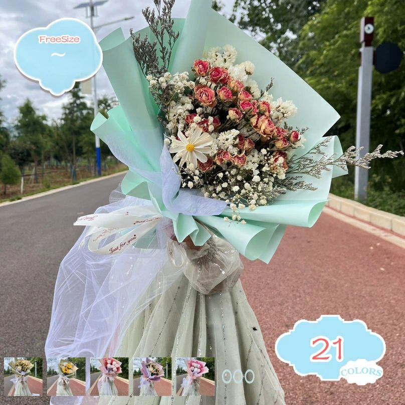 Rakuten - ドライフラワー ソープフラワー ブーケ 花束 卒業式 おしゃれ ギフト 結婚祝い プレゼント 枯れない花 枯れない花束 結婚式 ブーケ 造花 石鹸 花 フラワーギフト 卒業 卒園 入学 卒業祝い 入学式 先生 先輩 誕生日 shopcp