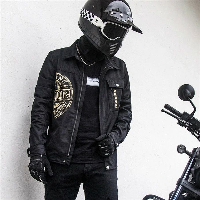 バイクジャケット ライダースジャケット メッシュ 春夏 プロテクター付 バイクウエア 通気 速乾 レーシング ツーリング 保護パッド 取り外し可能 保護 耐磨 バイク 自転車ウェア 長袖 薄手 レトロ風 コート(2.0)
