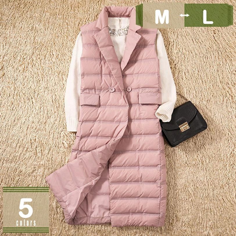 レディ ベスト シンプル 無地 スタンドカラー 通勤 韓版 ノースリーブ ベスト 中綿 冬 春秋 ロングベスト 綿 ベスト レディース