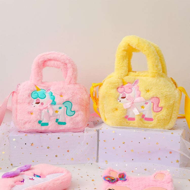 可愛い ユニコーンバッグ ショルダーバッグ ユニコーンバッグ 軽量 ミニ もこもこ ...