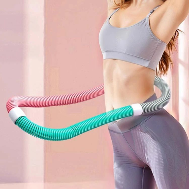 ソフト 重たいフラフープ 重い PVC 重たいフラフープ ウエスト ポータブル エクササイズグッズ コンパクト 大人用 有酸素運動 機器 低騒音タイプ 背中 脚 ダイエット 胸 健康器具 腹筋 トレーニング ソフトスプリングフラフープ 男女兼用 持ち運び便利