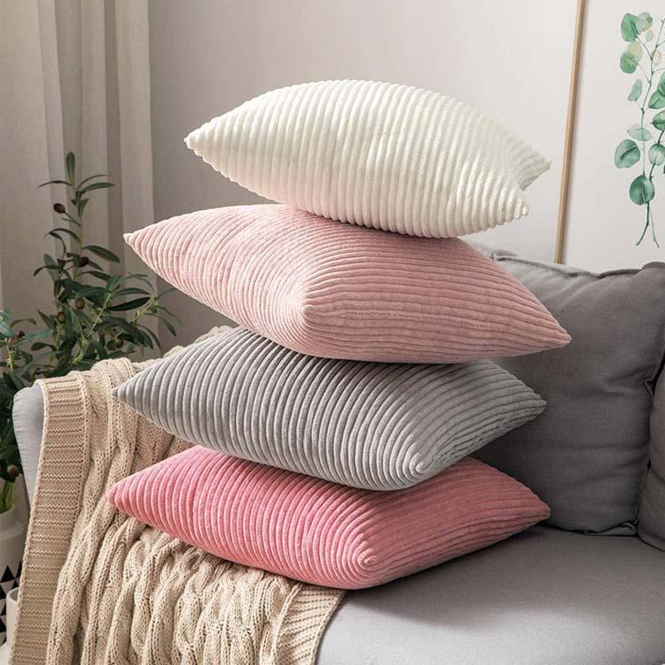 30×50cm リビング 40×40cm カバー もこもこ クッション ふわふわ コーディユロイ 洗える お洒落 かわいい 北欧 ファスナー 45×4 [2]