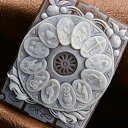 カメオ シェルカメオルース 人気の星座時計の図柄 チロ・アッカニート氏 Ciro Accanito ブローチ・ペンダント加工承ります カメオ アクセサリー 高...