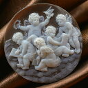 カメオ 天使 エンジェル シェルカメオ カメオ界の巨匠オッタヴィアーノ氏製作 ブローチ・ペンダント枠加工承ります カメオ アクセサリー 高級 ギフト お誕生日 ...