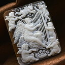 カメオ 天使 聖なる音楽会 エンジェル ハープ シェルカメオ カメオ界の巨匠オッタヴィアーノ氏製作 ブローチ・ペンダント枠加工承ります カメオ アクセサリー 高...