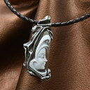 カメオペンダント&ネックレス SILVER 古美仕上げ イタリア製 デザイナーズ シェルカメオ 彫刻家マミ作 女性人物像 カメオ アクセサリー 高級 ギフト お...