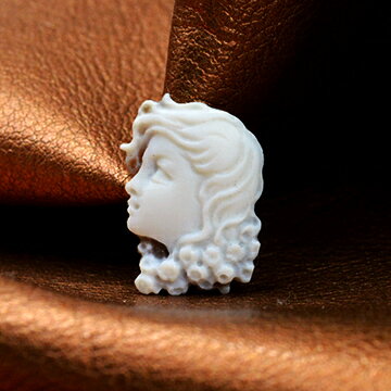 カメオ作品 巨匠ガロファロ作 子供 エンジェル 天使 イタリア製 シェルカメオ ペンダント&ネックレス加工承ります カメオ アクセサリー 高級 ギフト お誕生日...