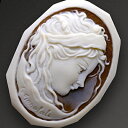 カメオ 巨匠ジェンナーロ・ガロファロ作 シェルカメオルース 美しい人物像 希少価値 市場参考価格の半額以下 ブローチ&ペンダント加工承ります カメオ アクセサリ...