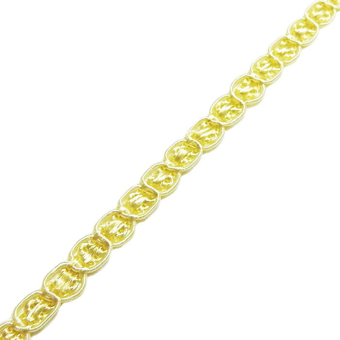 商品詳細 素材 Rayon 100% 幅 最大幅　約　4mm 長さ 1mからのカット商品です。 ご注文量が多い場合、途中から継ぎ目が入ることがあります。ご了承くださいませ。 特徴 A.F.E染色の極細の手芸ブレードです。タッセル房糸260とほぼ同色に染めているので、組み合わせることも可能です。手芸ブレードとしては極細の部類に入りますので、お人形の服飾材料としてもお勧めの素材です。 ご注意 画面上と実物では多少色合いが異なって見えることがあります。ご了承くださいませ。 この商品は当店実店舗でも販売しております。在庫数の更新は随時行っておりますが、 お買い上げいただいた商品が、品切れになってしまうこともございます。 その場合、お客様には必ず連絡をいたしますが、万が一入荷予定がない場合は、 キャンセルさせていただく場合もございますことをあらかじめご了承ください。A.F.E染色の4mm幅の限定ブレードです。 1mからのカット商品になります。