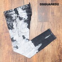 DSQUARED2 スキニー デニムパンツ S71LB1048 SUPER TWINKY JEAN ダメージ パッチワーク Italy製 アンクル丈 ロック ストリート メンズ モード【id114-99000TAF】