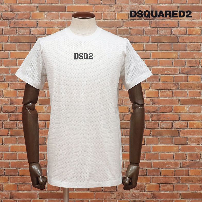 DSQUARED2 丸首Tシャツ S71GD1168 メッシ