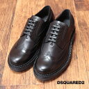 DSQUARED2 レザー シューズ LUM0074 厚底ソール イタリア製 上品 モード プレッピー 20代 30代 ハイエンド メンズ ディースクエアード【id299-133100TAF】